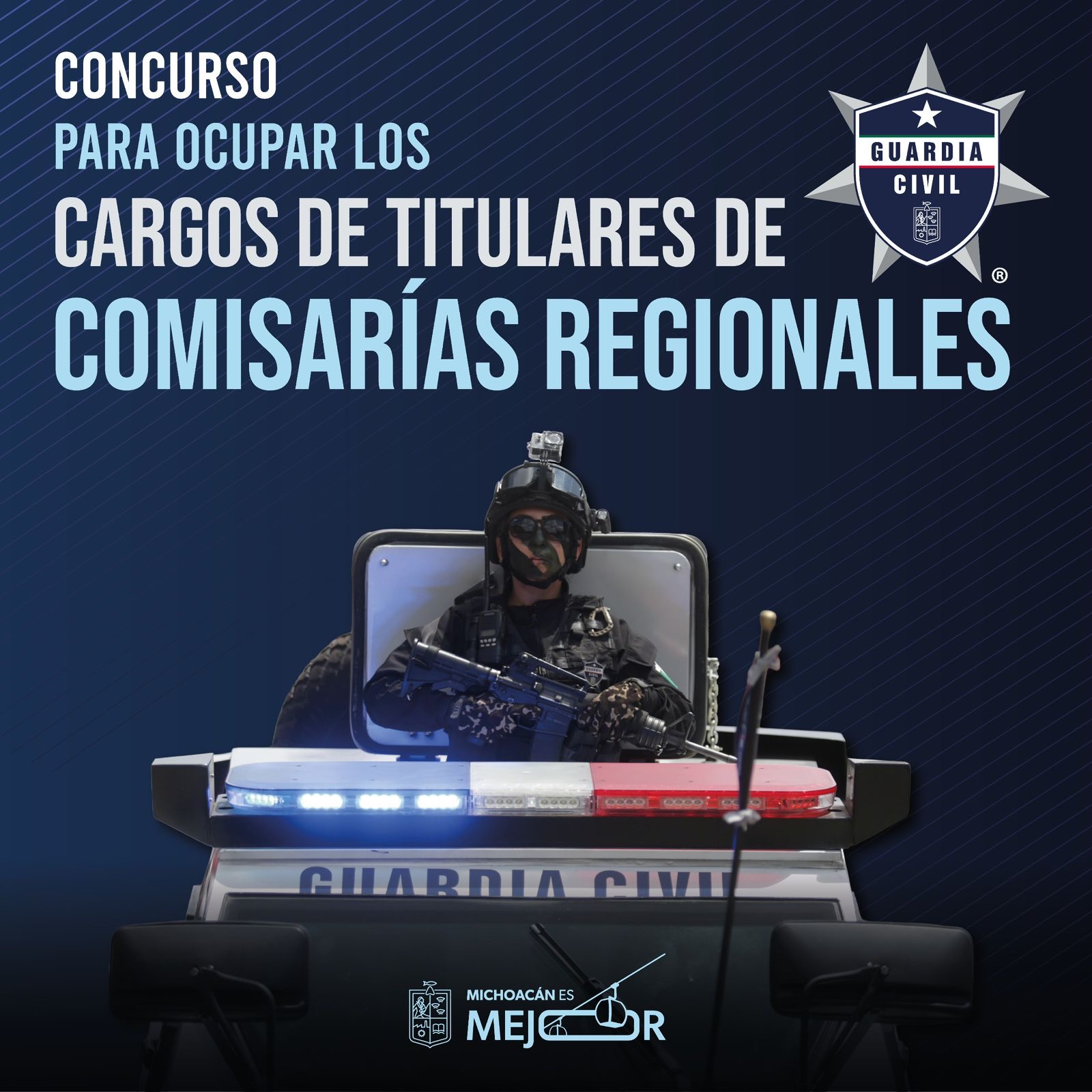 SSP abre convocatoria para concursar por puestos de mando policiales