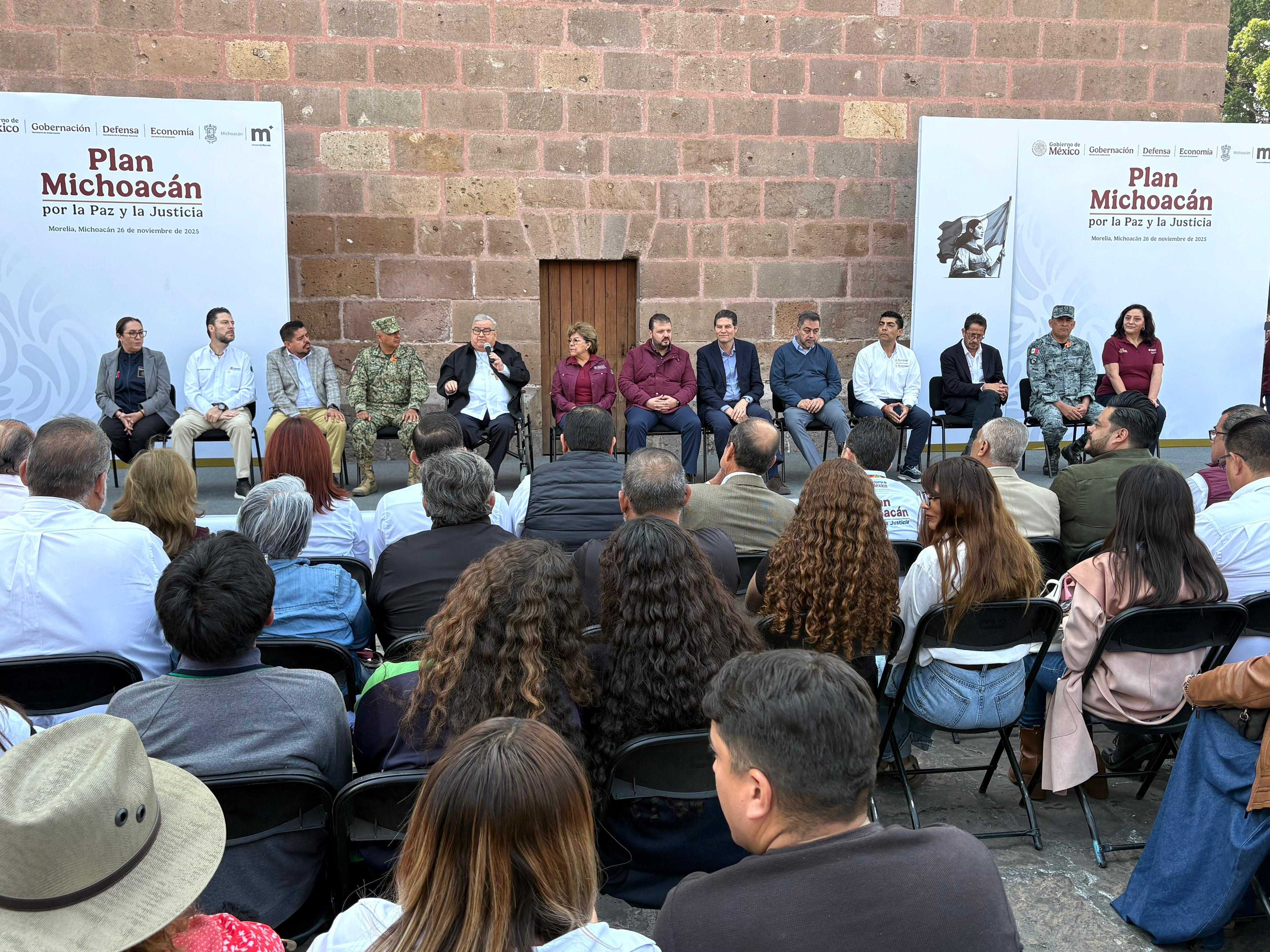 Inauguran la Feria del Bienestar y “Sí al Desarme, Sí a la Paz”, en Morelia 