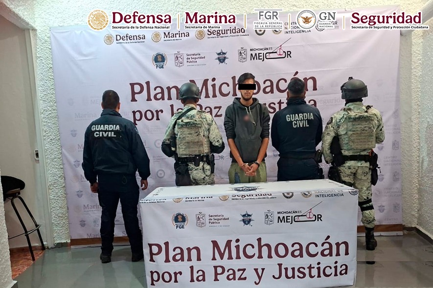Suman 7 detenid0s, explosiv0s y vehícul0s asegurados durante las últimas horas, en Michoacán