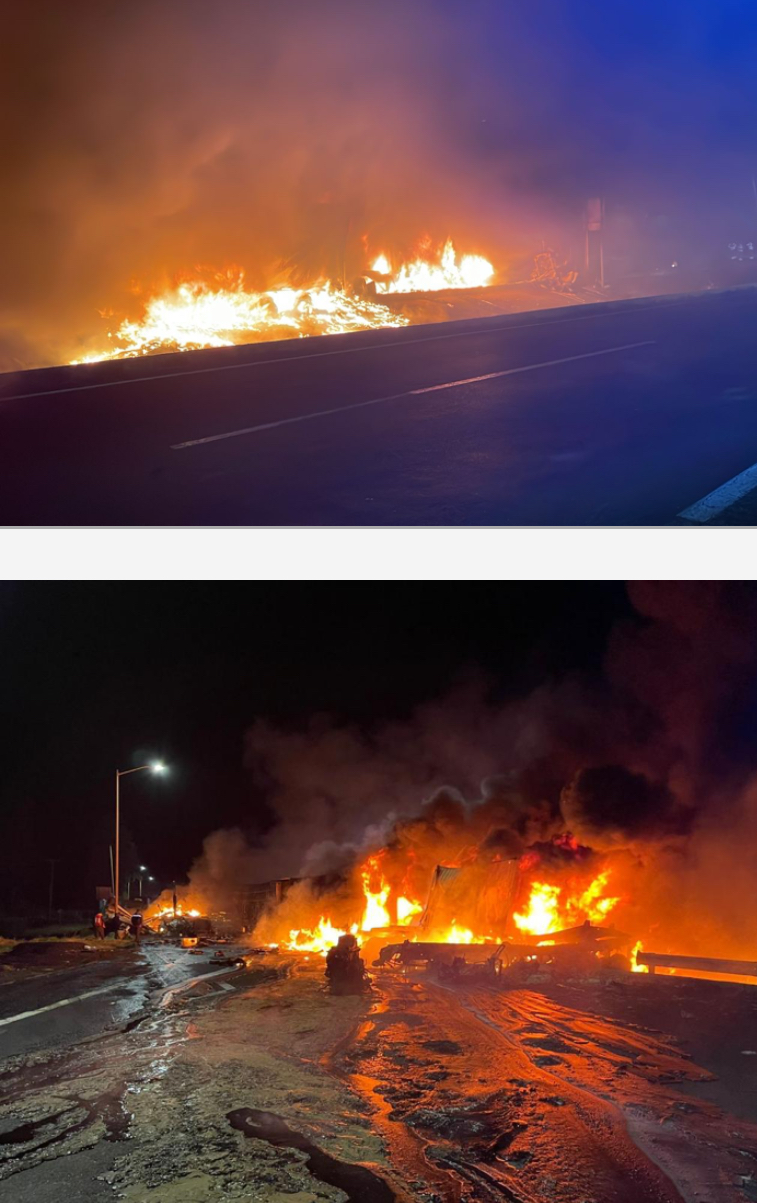 Al menos un fall3cido en choque múltiple de la autopista de México - Guadalajara 