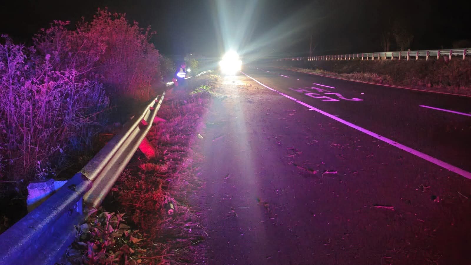 Hombre muer3 calcin4do tras accident3 vehicular en la Morelia-Pátzcuaro