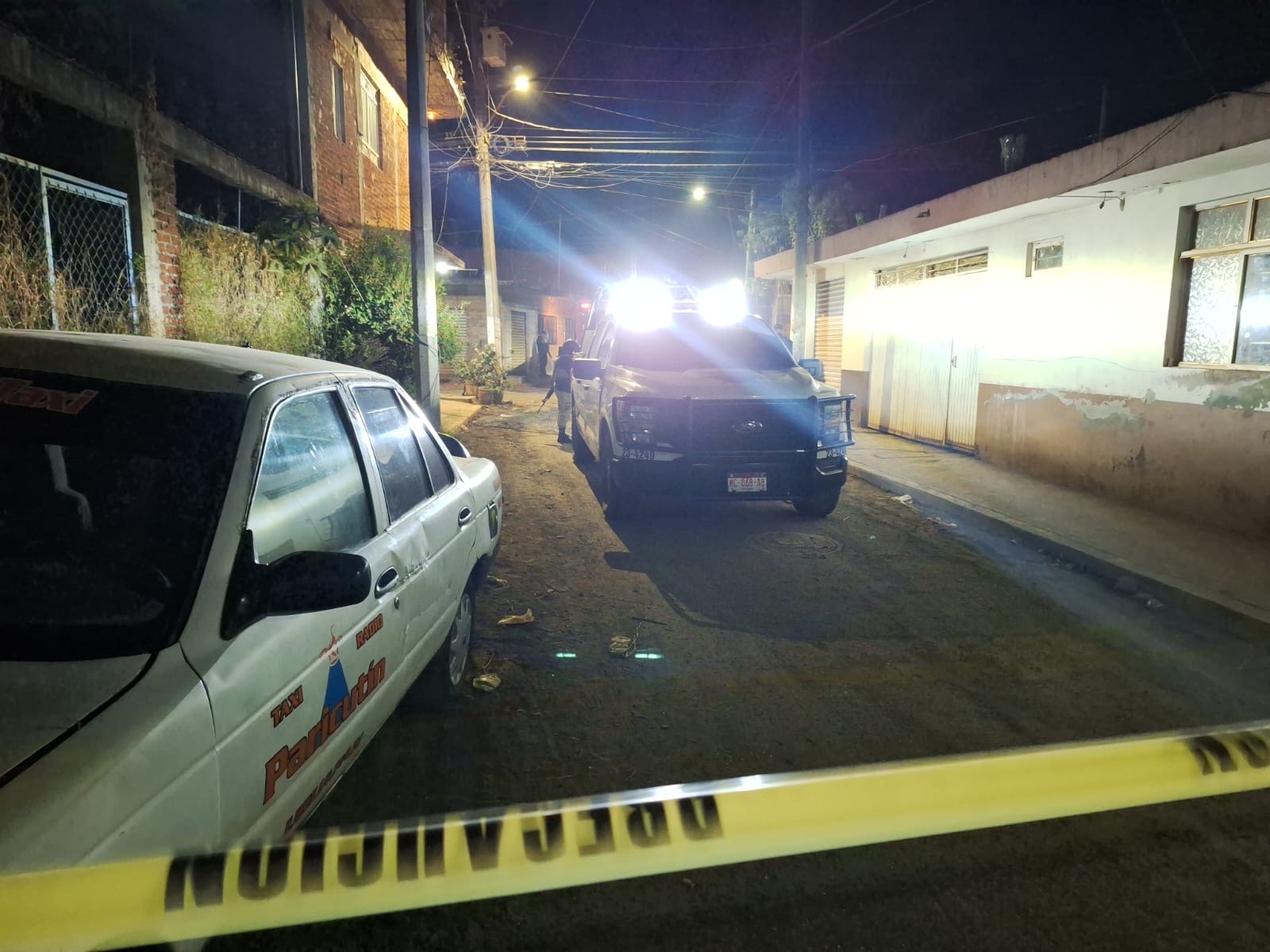 Se registra homicidi0 a balaz0s en domicilio de la colonia Villas del Sol, de Uruapan 