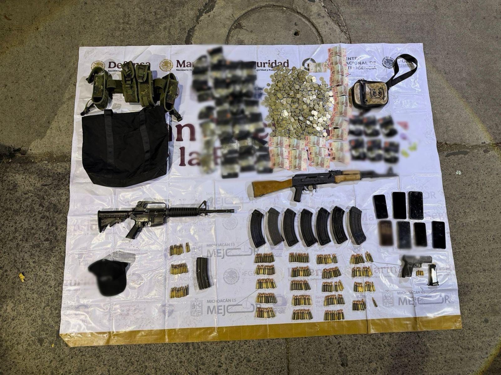 Guardia Civil detiene a 3 hombres en posesión de tres armas de fuego en Jiquilpan