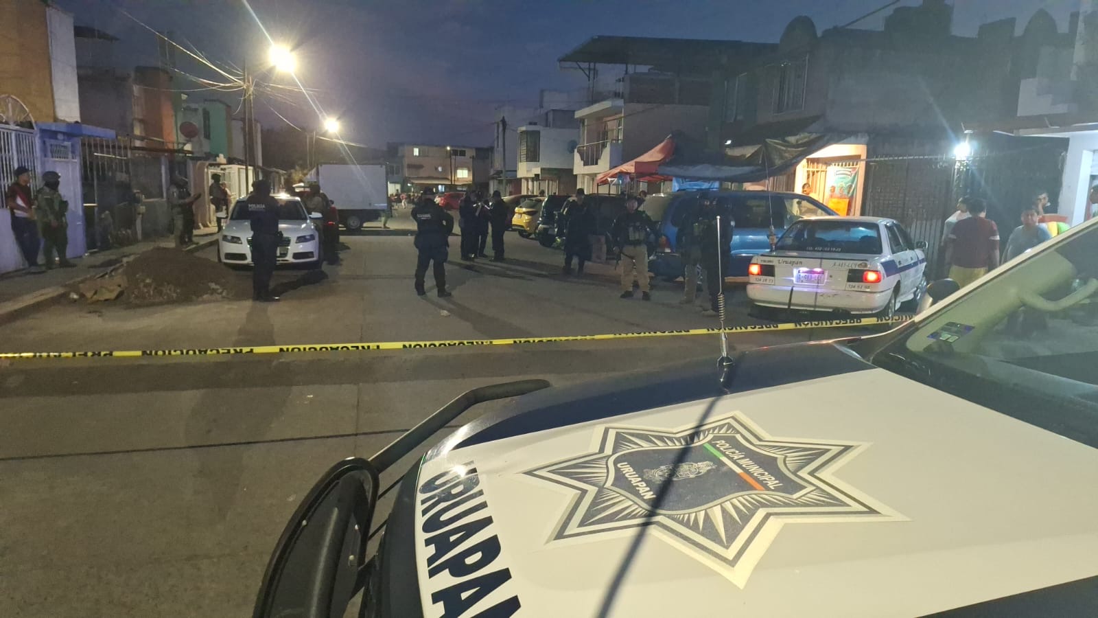 Dos lesionados a balazos en el Infonavit Rosa de Castilla, al oriente de Uruapan 