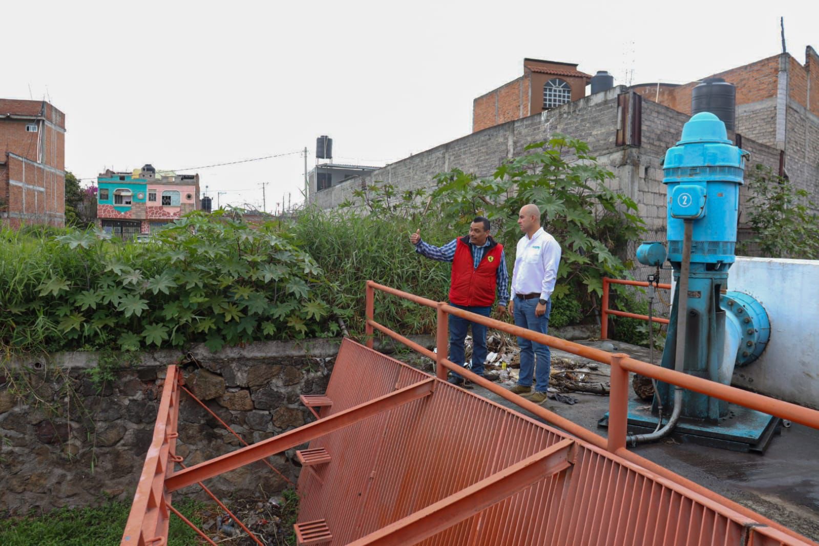 Adolfo Torres supervisa niveles de ríos y drenes ante lluvias en Morelia